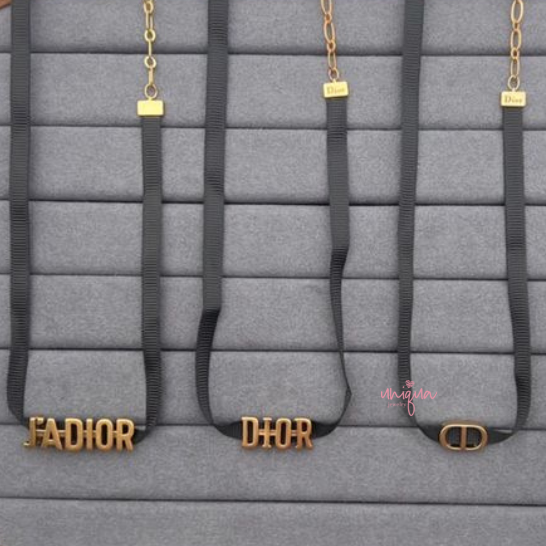 BLACK CHOKER NECKLACE
