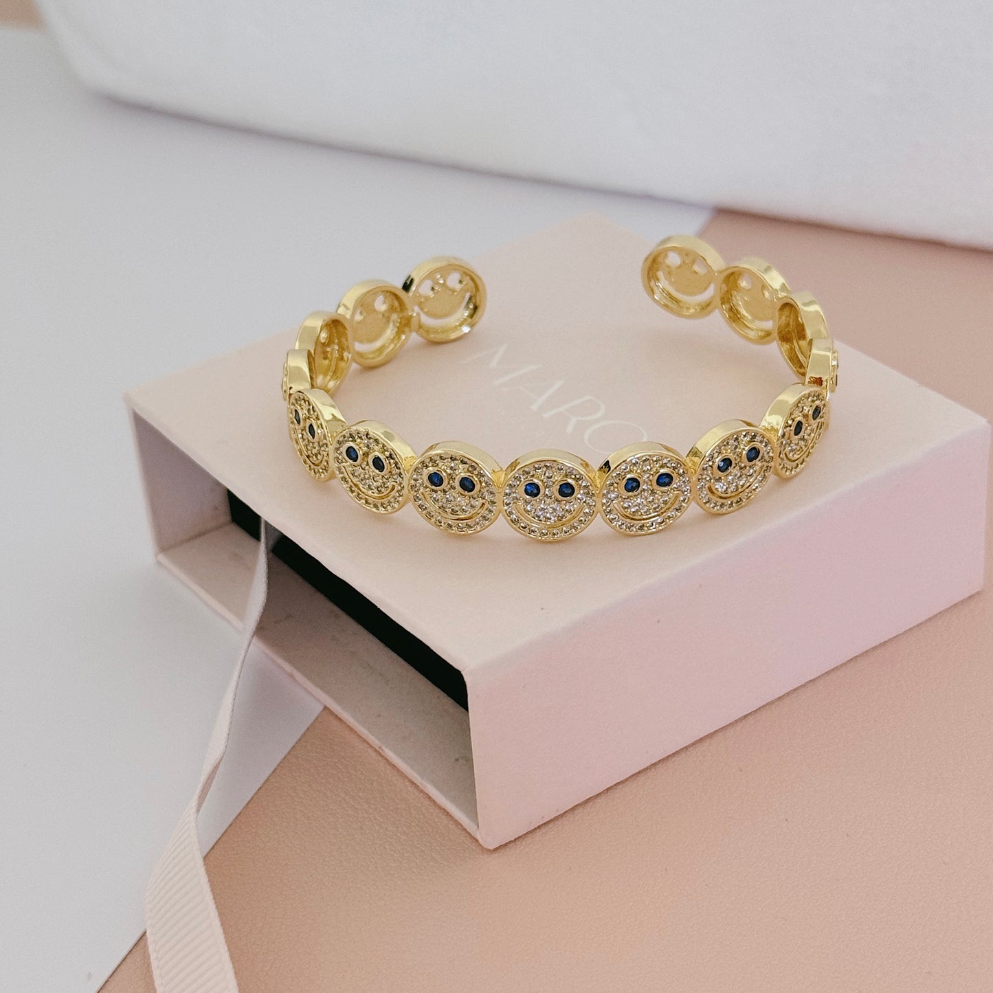 HAPPY FACE FULL ZIRCONIA BRACELET