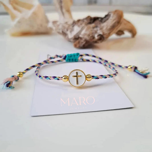 Cross braided bracelet
