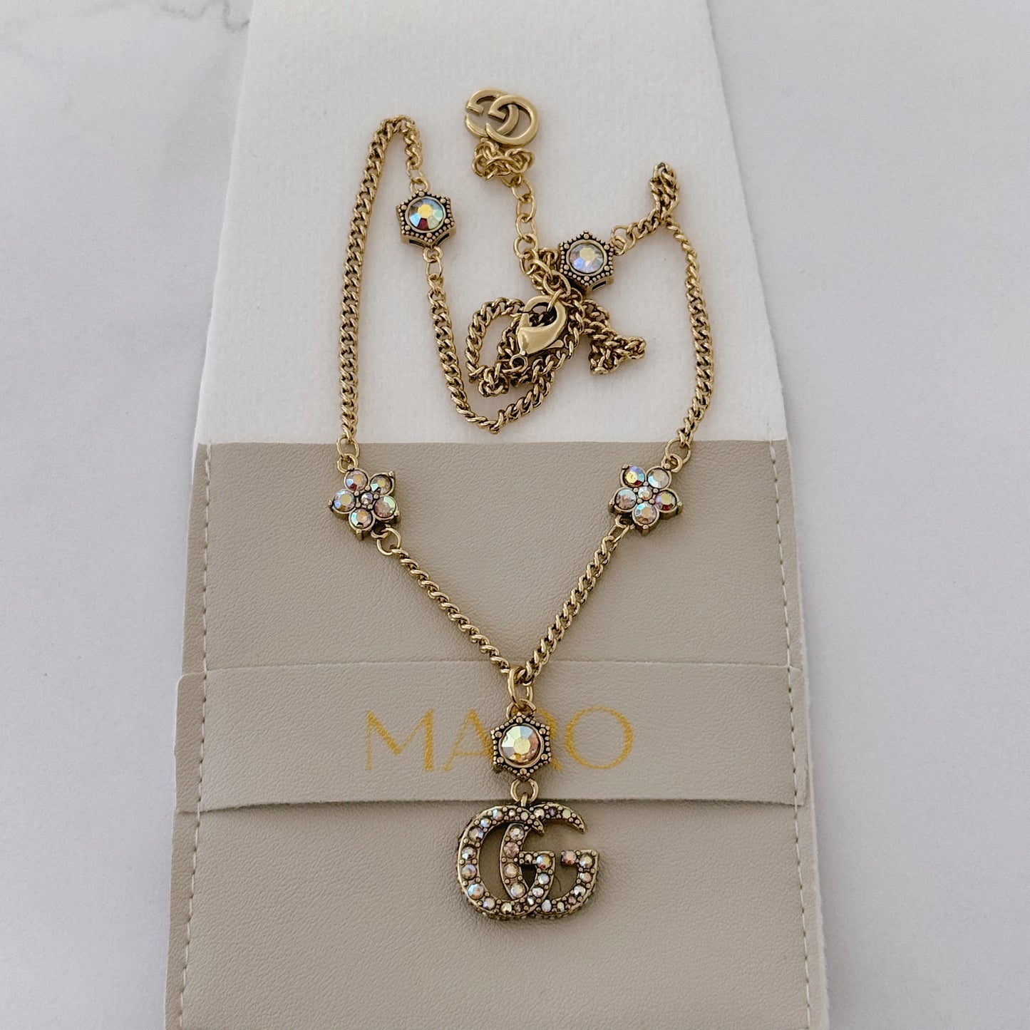 G gold necklace