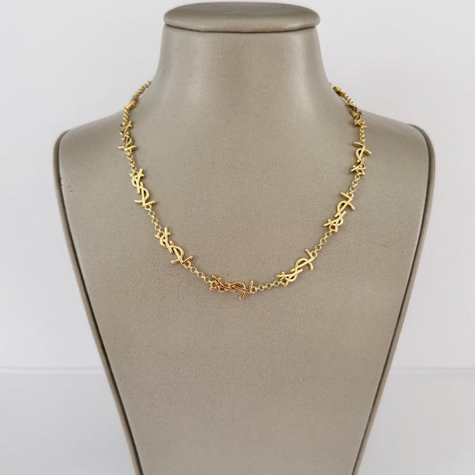 YS gold necklace