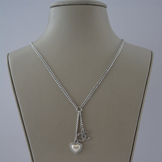 Cc silver necklace