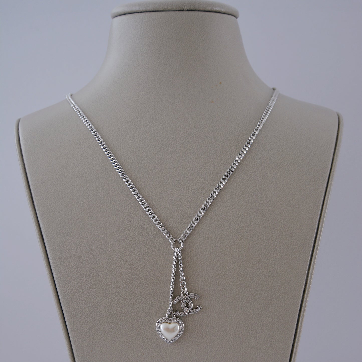 Cc silver necklace