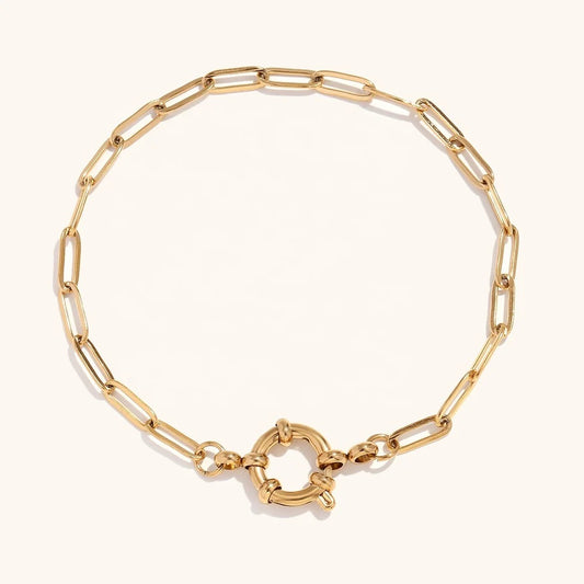 Paperclip chain bracelet