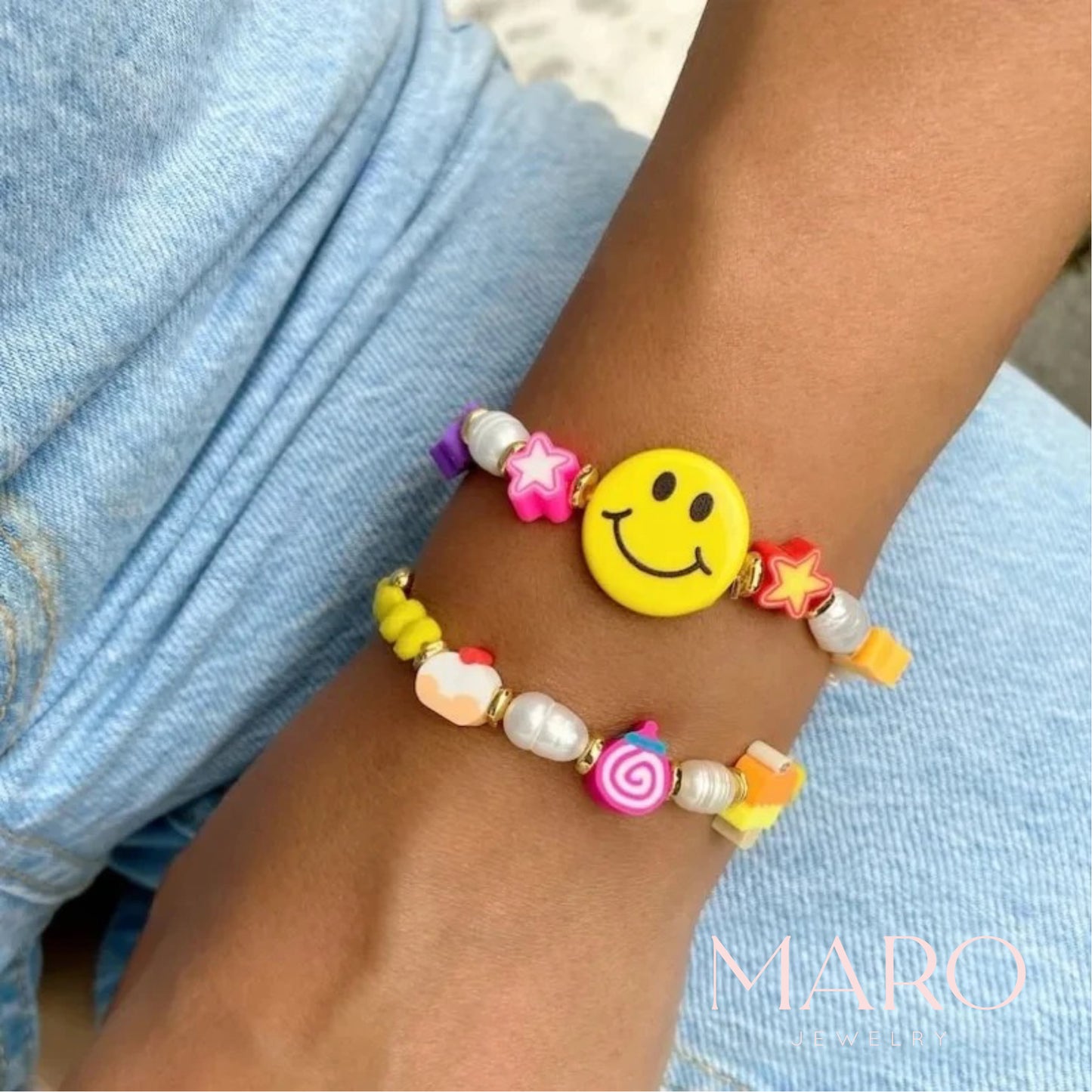 Smile face bracelet