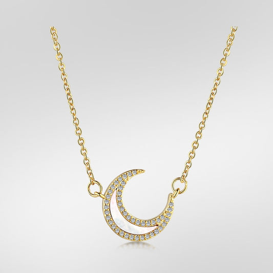 MOON GOLD NECKLACE