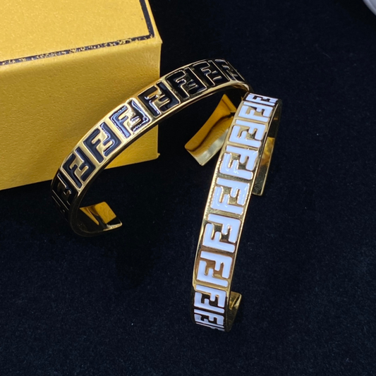 FF OPEN BLACK BRACELET