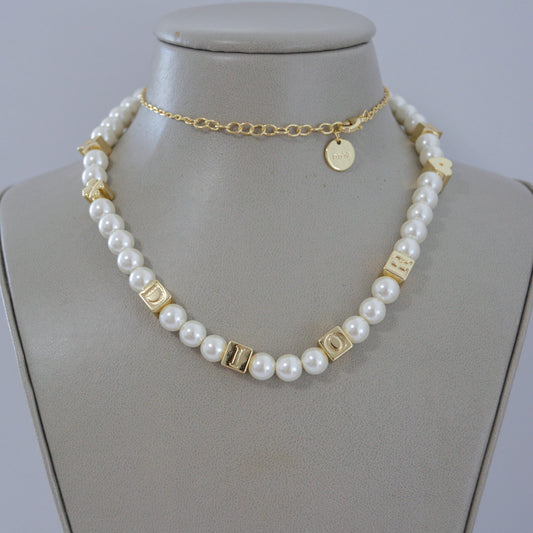 D Gold Necklace