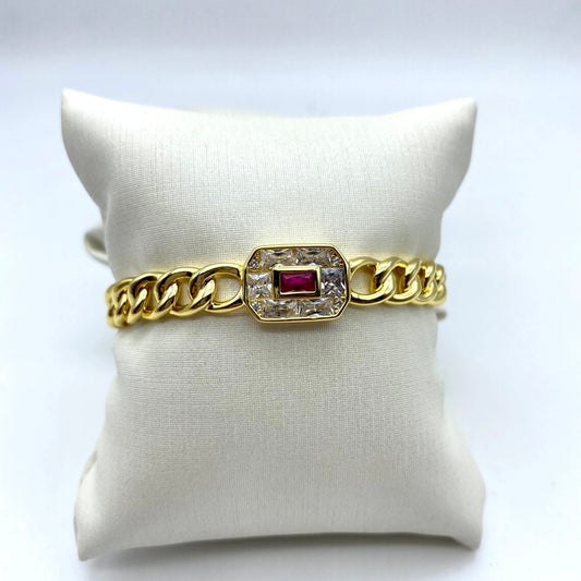 ZIRCONIA FUCHSIA BRACELET