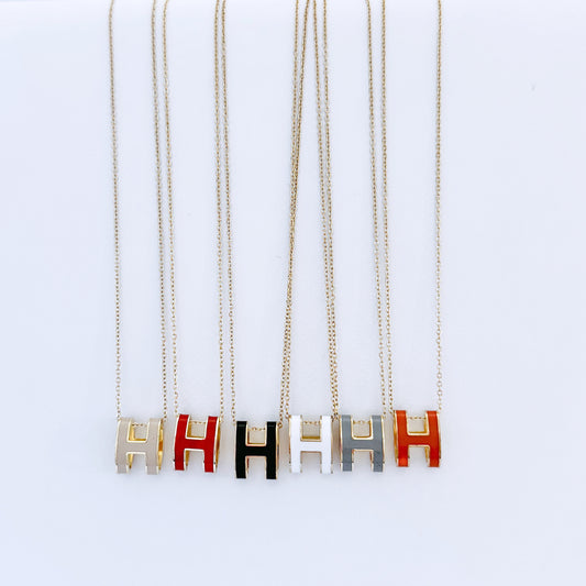 H necklace
