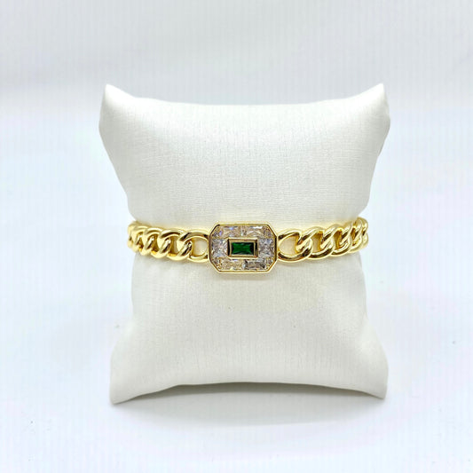 ZIRCONIA GREEN  BRACELET