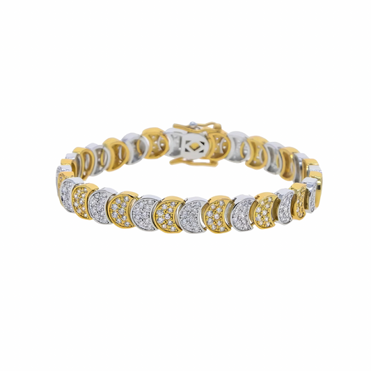 Two-Tone Tennis Bracelet