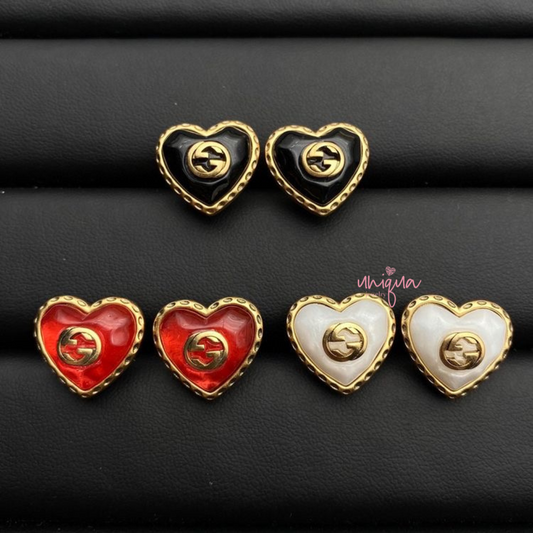 GG HEART SHAPE EARRING