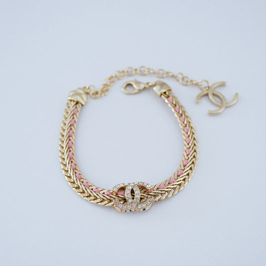Pink & gold bracelet