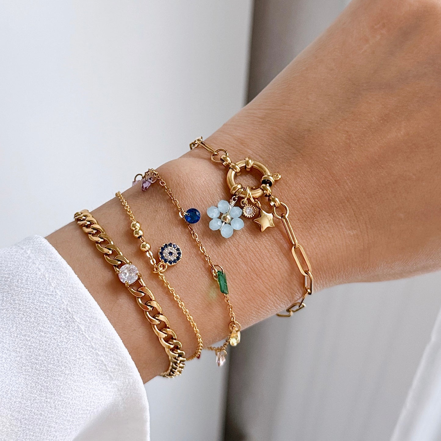 Blossom charm bracelet