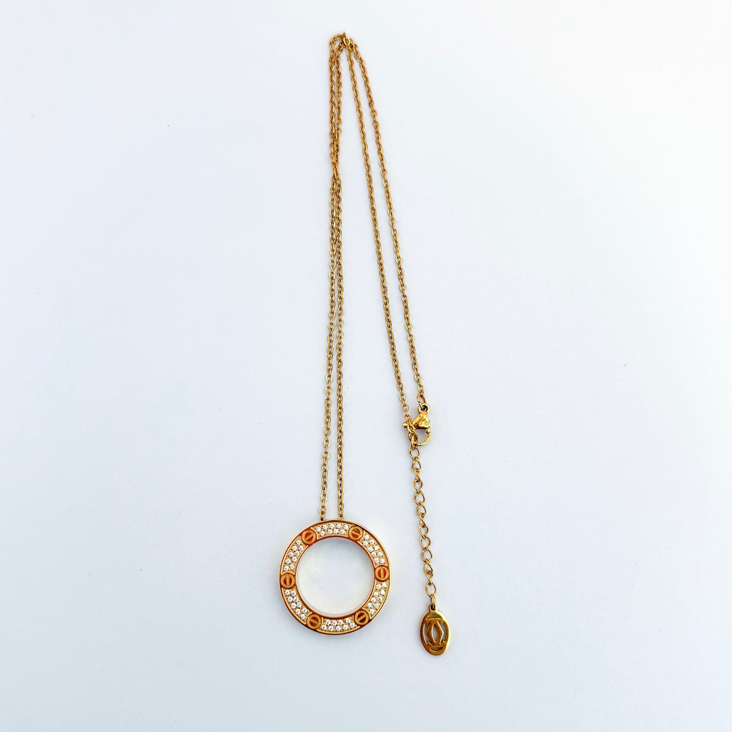 Love gold necklace