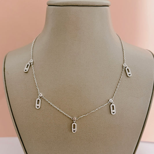 Msk silver necklace