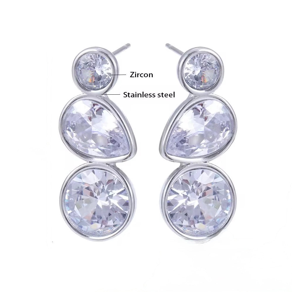 Jolie silver earring