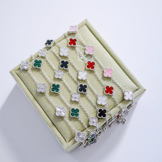 Mini Clover Silver Bracelet