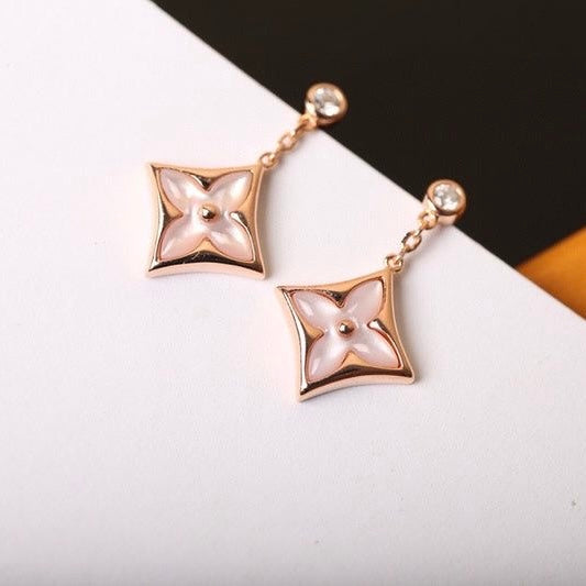 LV GOLD ROSE EARRING