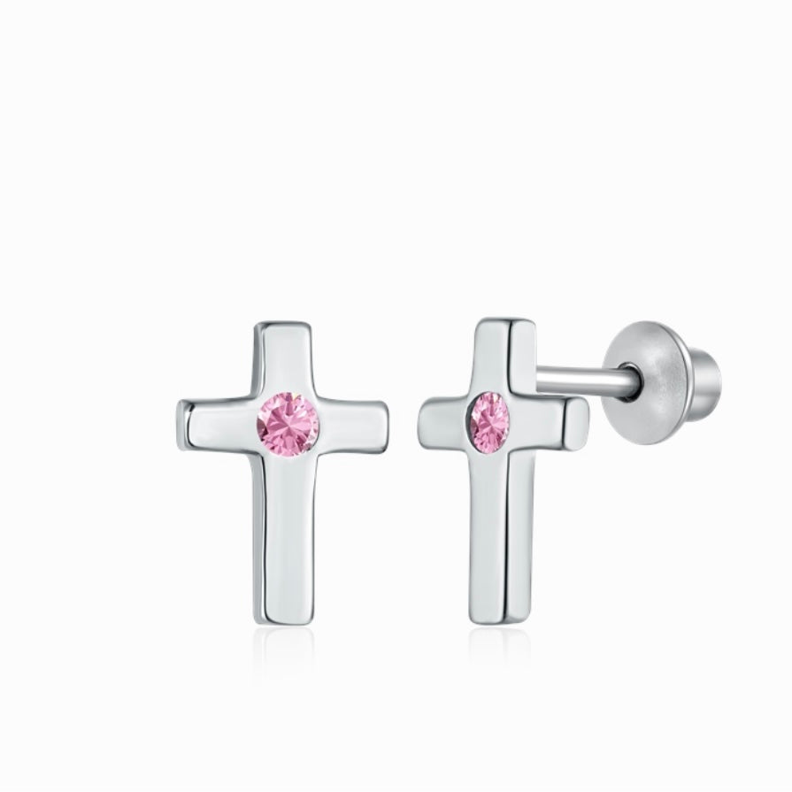 Cross Stud Earrings