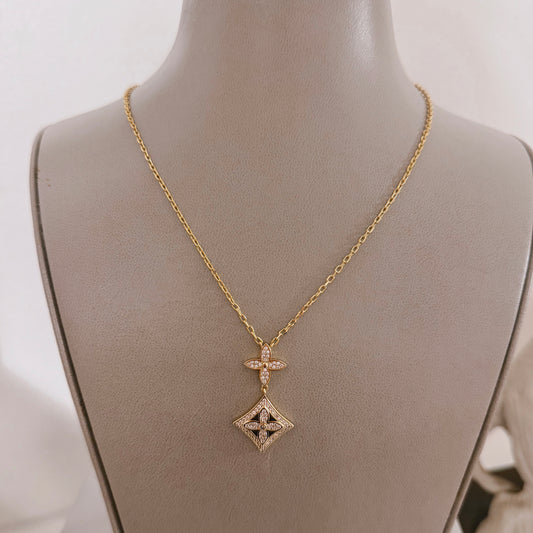 LV gold necklace