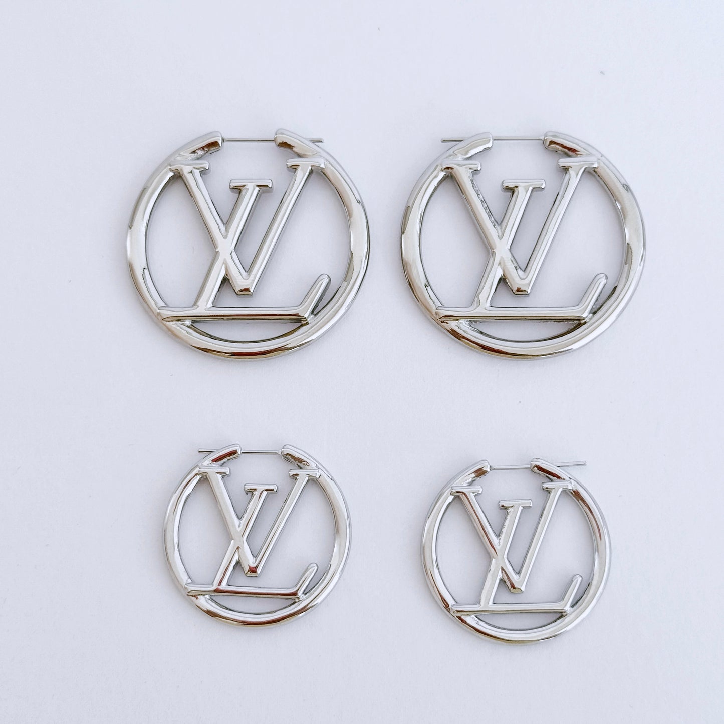 Silver hoops