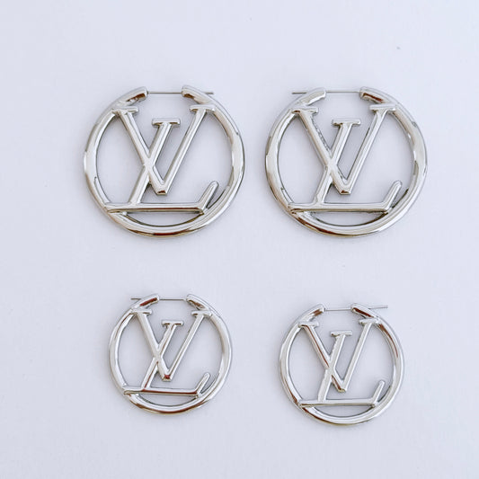 Silver hoops