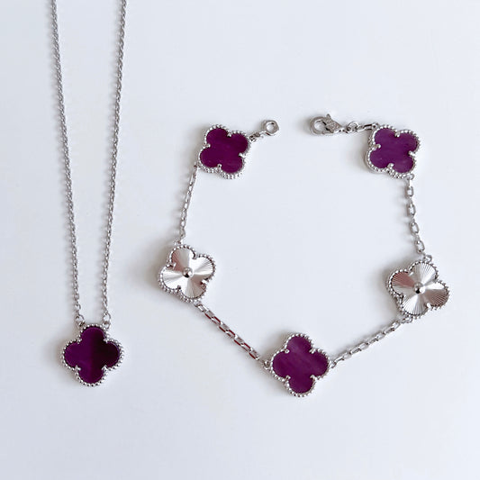 SET PURPLE & SILVER