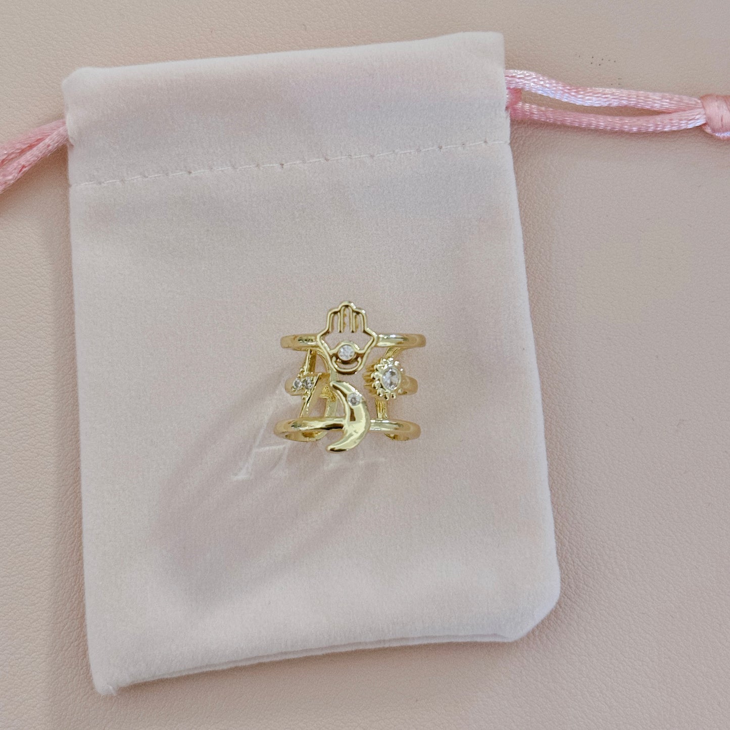 MOON GOLD RING