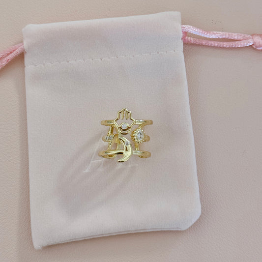 MOON GOLD RING