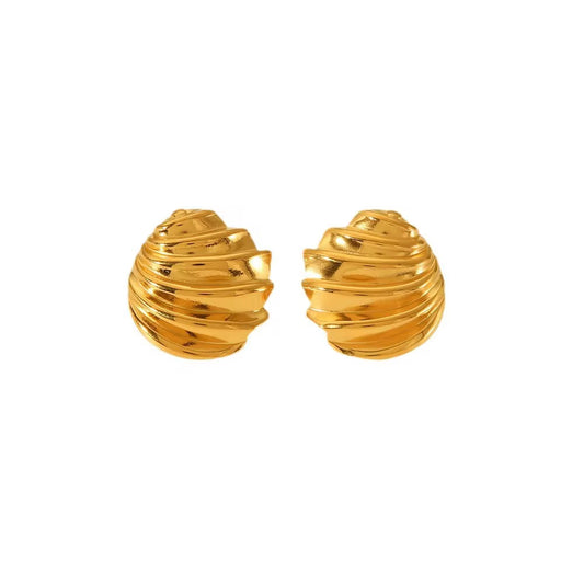 Oblique stud earring