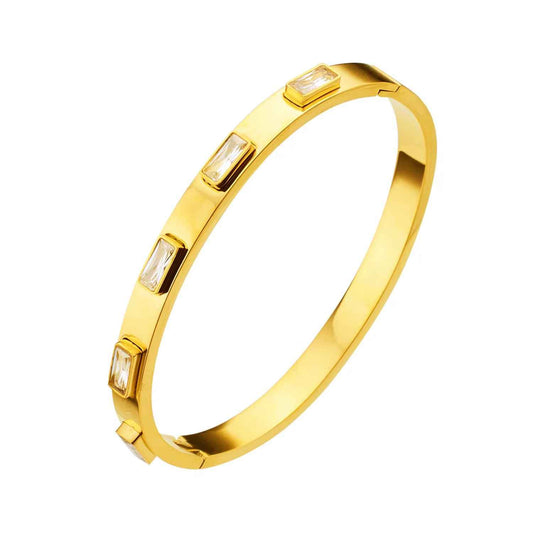 Zircon Bangle Bracelet