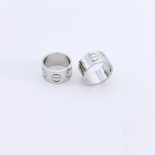 Love silver ring