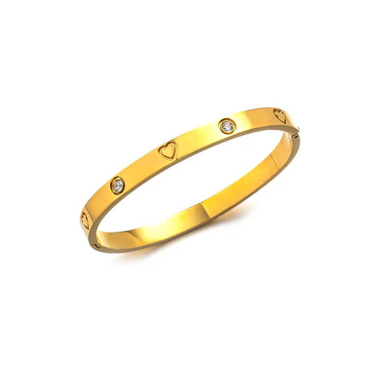Zircon love bracelet