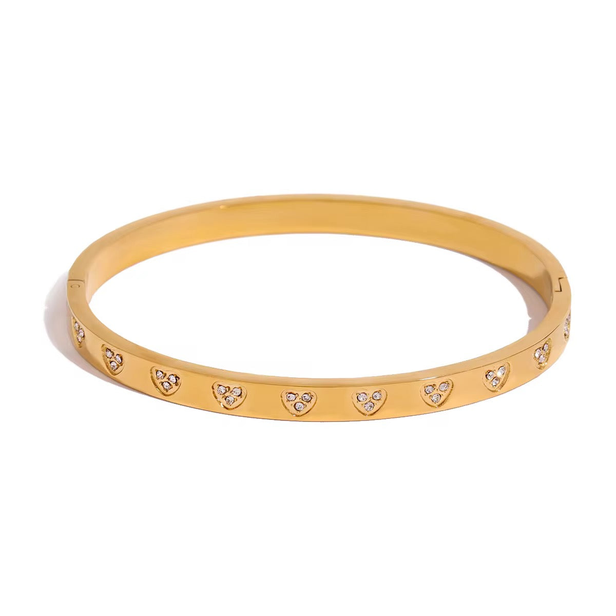 Zircon heart bracelet