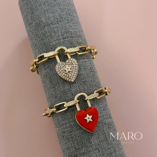CD HEART SHAPE BRACELET