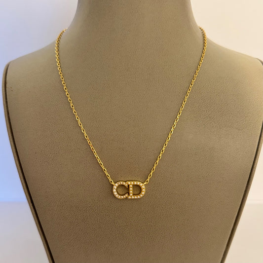 Petit pearl & Crystal necklace