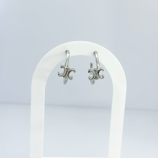 Silver hoops