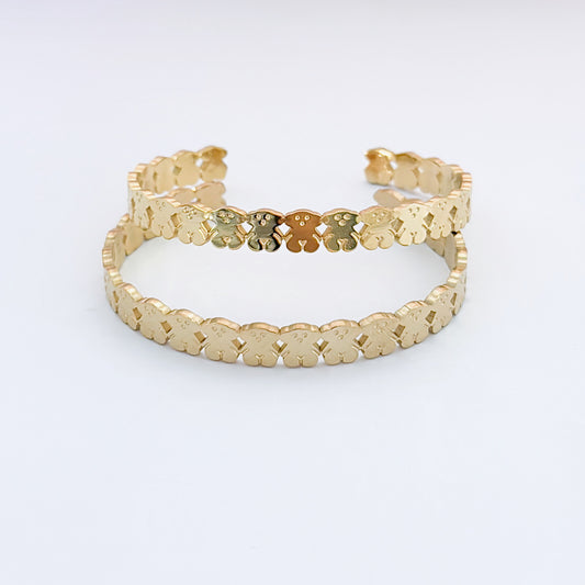 Bear gold bracelet