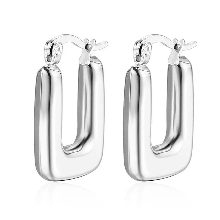 Square hoop Earring