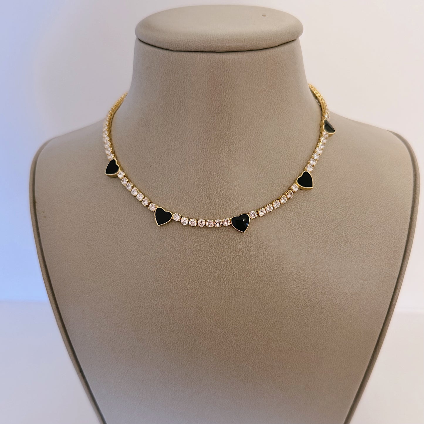 Tennis heart necklace