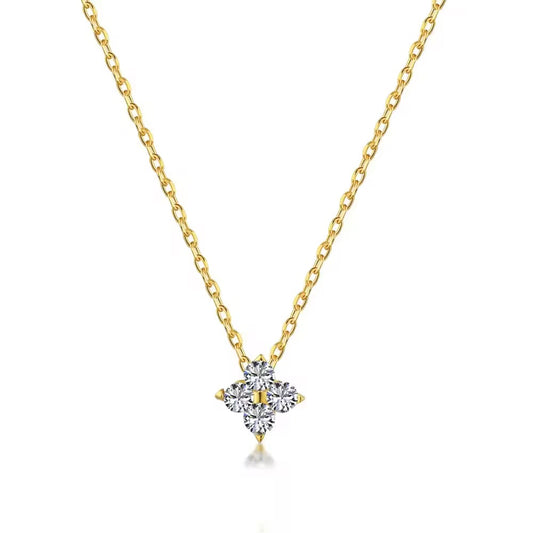 Floating diamond necklace