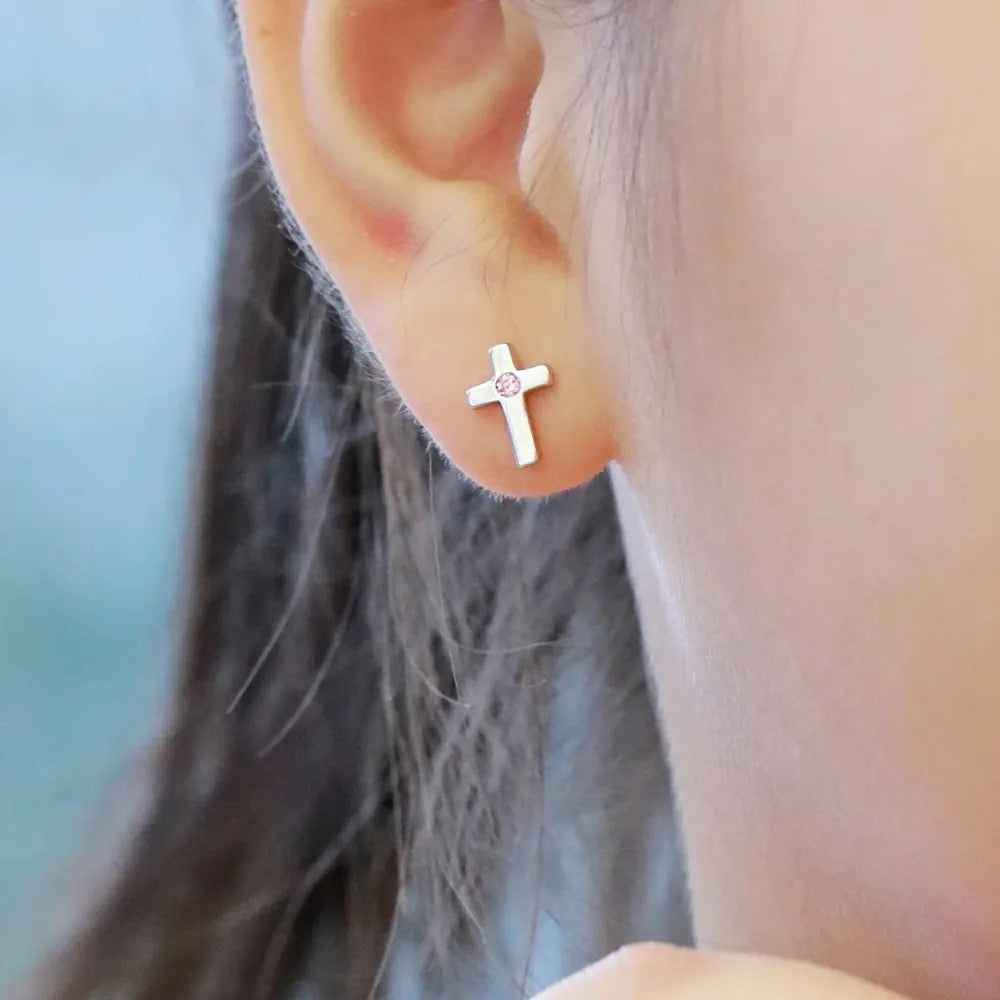 Cross Stud Earrings