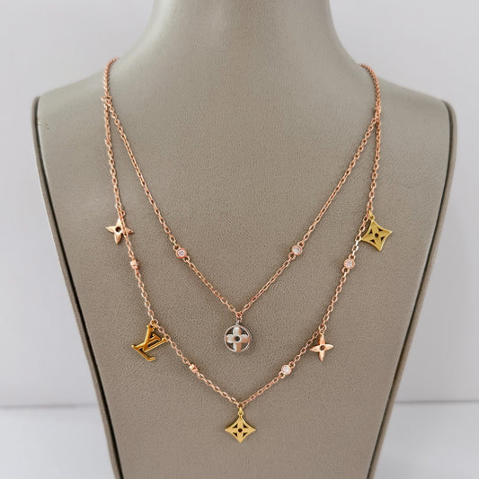 L  charms necklace