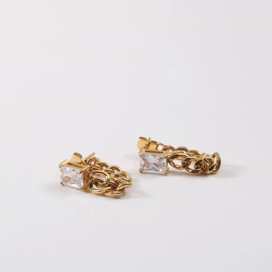 Zircon earring - MARO JEWELRY