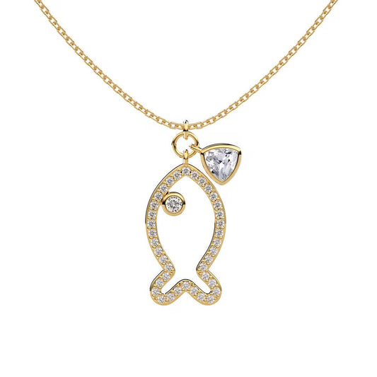 Ocean gold necklace