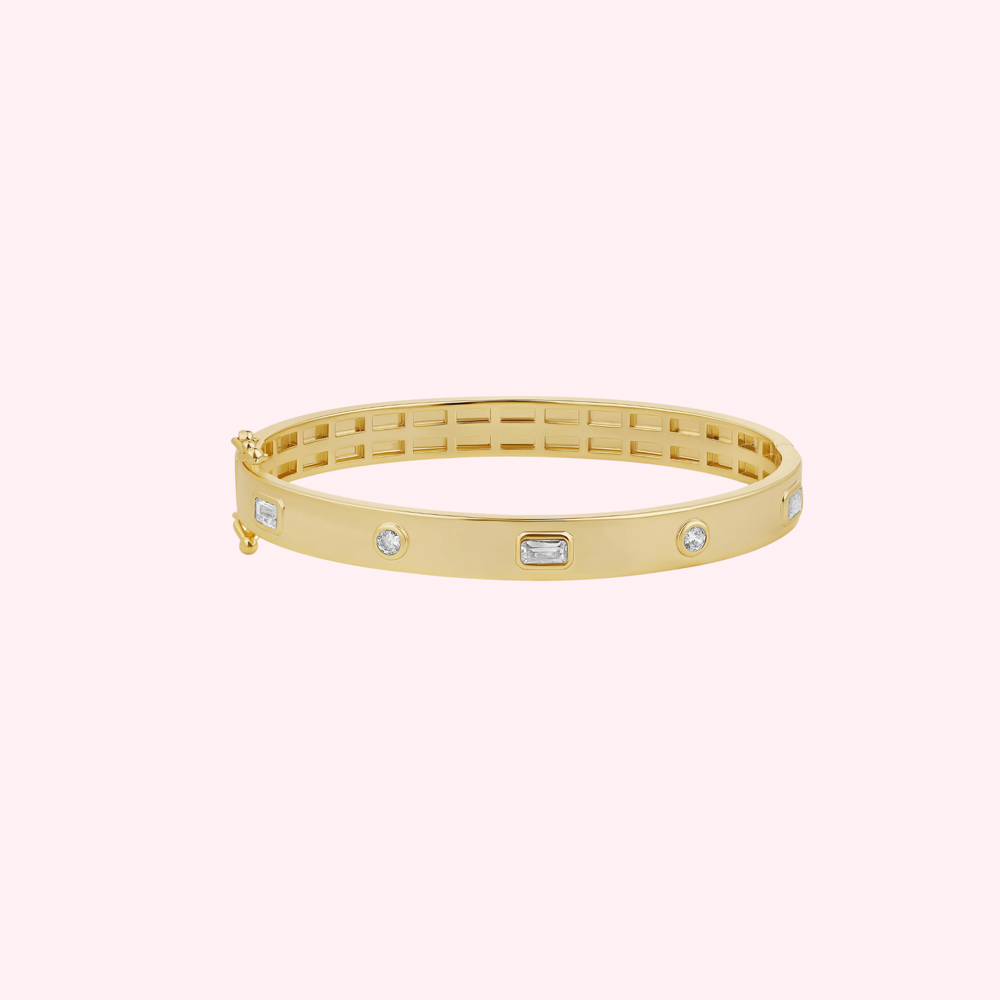 Multi Shape Stone Bangle