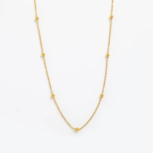 Beaded chain necklace