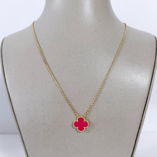VCA pink necklace
